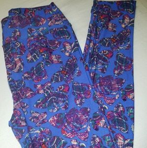 Brand new LulaRoe butterfly leggings OS